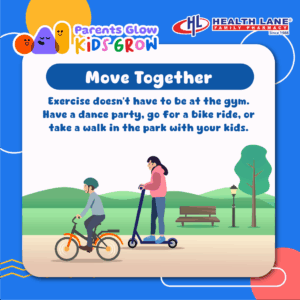 family exercise, exerciese, bicyle, scooter, park, garden, family time